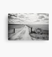 Mallee Farm Track, South Australia Metal Print