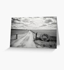 Mallee Farm Track, South Australia Greeting Card