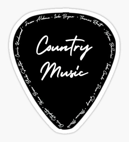 Country Music Stickers | Redbubble