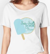 Meersalz-Eiscreme Loose Fit T-Shirt