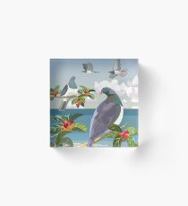 Kereru, New Zealand Acrylic Block