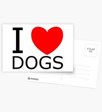 Ich liebe Hunde Postkarten