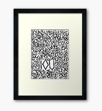 IOU Framed Print
