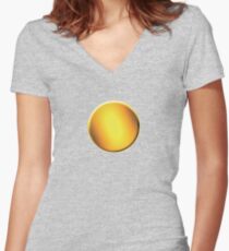 Erhabene Sonnenkaste: Zenith Shirt mit V-Ausschnitt