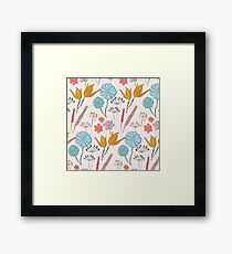 Sommerblumendruck Gerahmtes Wandbild