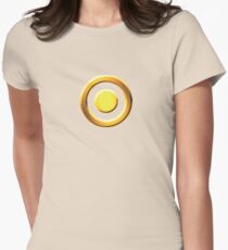 Erhabene Sonnenkaste: Eklipse Tailliertes T-Shirt für Frauen