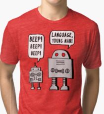 Beeping Robot Tri-blend T-Shirt