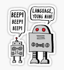 Beeping Robot Sticker