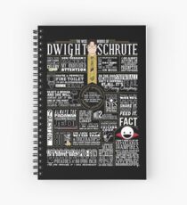 The Wise Words of Dwight Schrute (Dark Tee) Spiral Notebook