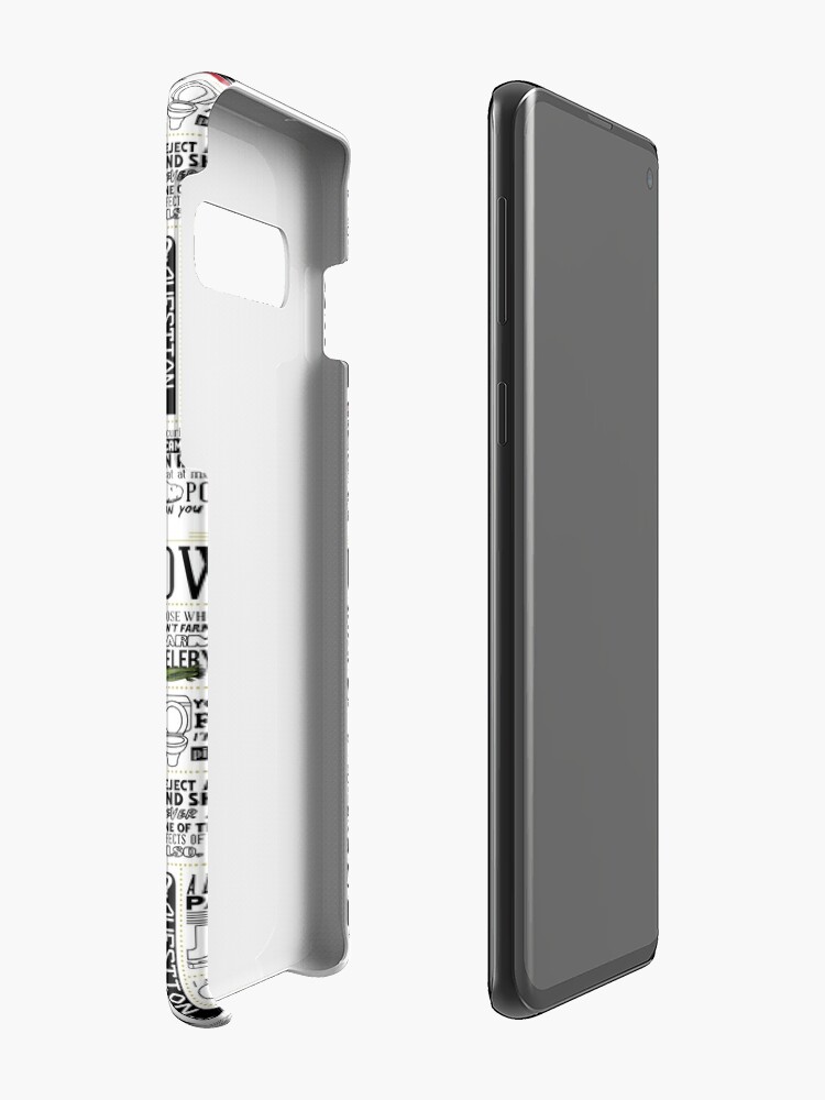Alternate view of The Wise Words of Dwight Schrute (Light Tee) Case & Skin for Samsung Galaxy