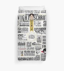 The Wise Words of Dwight Schrute (Light Tee) Duvet Cover