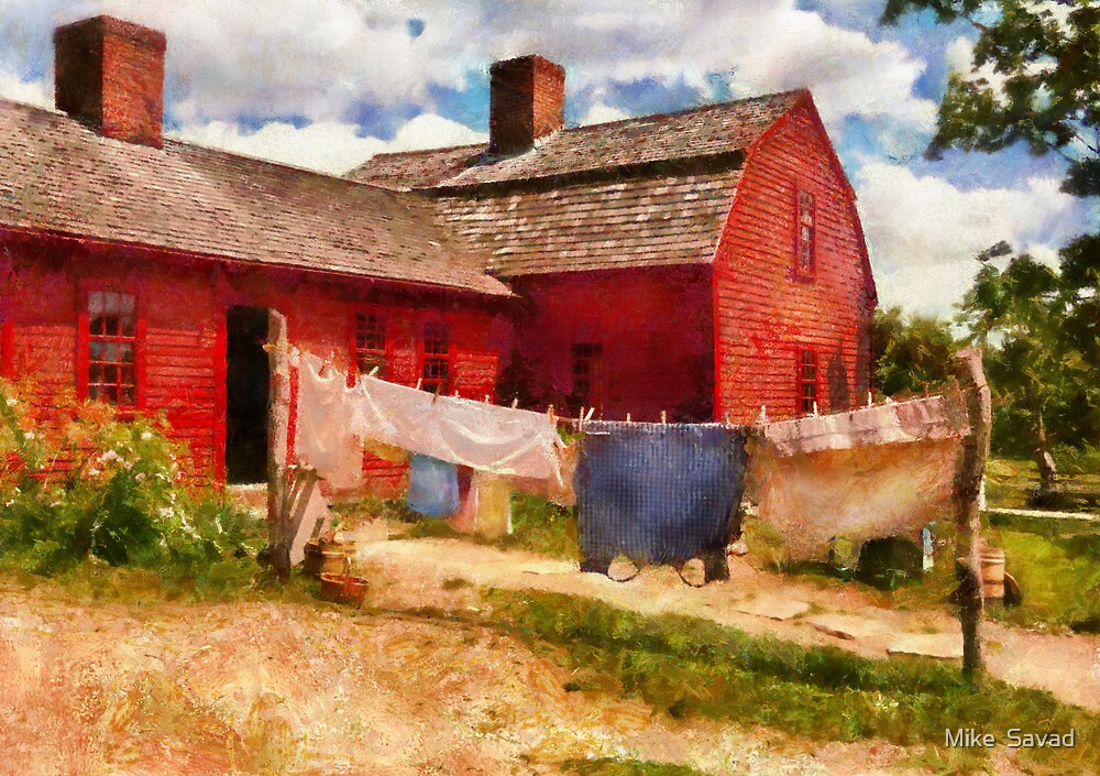 &quot;Laundry - The Clothes Line&quot; by Michael Savad | Redbubble