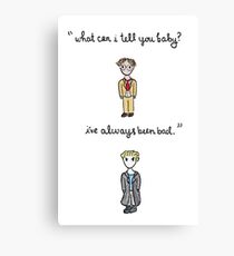 Fool For Love Spike Quote Canvas Print