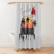 Zombie Apocalypse Paradise Endless Undead Summer Geek Surf Artwork For Prints Shirts Bags Shower Curtain