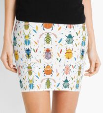Colourful beetles Mini Skirt