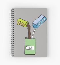 Cuaderno de espiral Me gusta mi azucar con cafe y crema