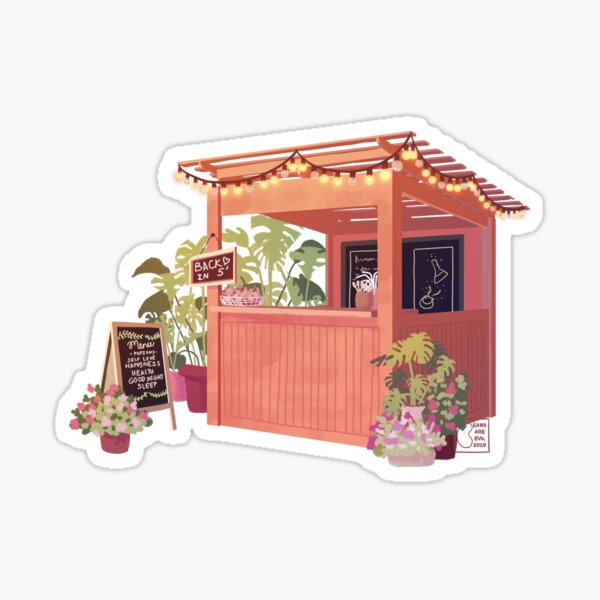 Witchy Coffee Shop Sticker