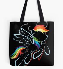 Rainbow Dash Contour Tote Bag