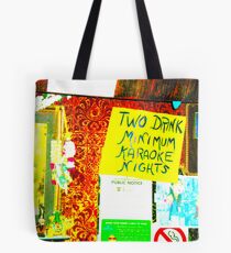 karaoke at the smog cutter Tote Bag