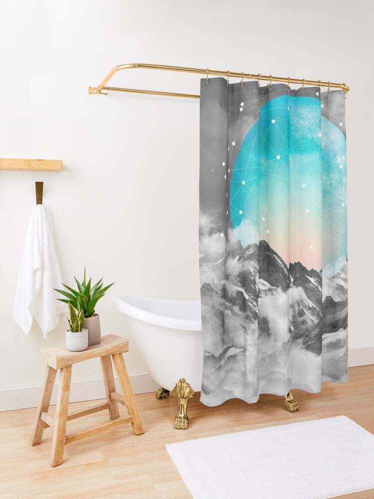 Alternate view of It Seemed To Chase the Darkness Away Shower Curtain