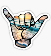 Shaka beach background Sticker