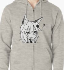Senko-san Confused Design Zipped Hoodie