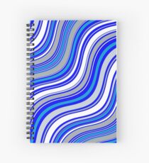 Cuaderno de espiral Royal Blue Teal Gray White