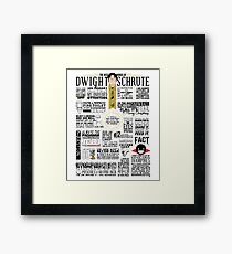 Die weisen Worte von Dwight Schrute (Light Tee) Gerahmtes Wandbild