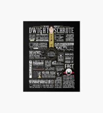 The Wise Words of Dwight Schrute (Dark Tee) Art Board Print