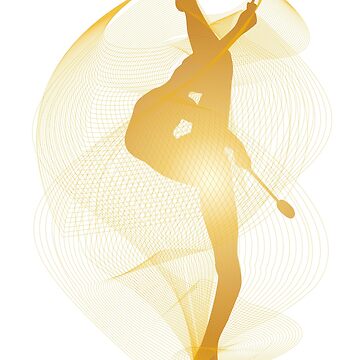 Artwork thumbnail, Rhythmic Gymnast - Clubs by ArtlandStudio