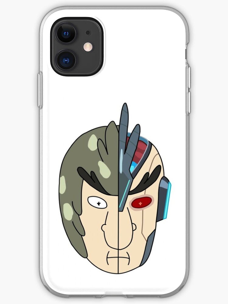 Rick And Morty Bird Person Phoenix Person Split Face Iphone Case