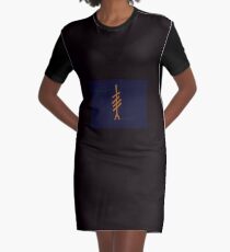 Ogham Schwarzdorn T-Shirt Kleid