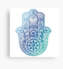 Blue Hamsa Canvas Print