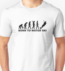 Evolution Born to water ski Unisex T-Shirt