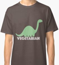 Vegetarian Dinosaur Logo Classic T-Shirt