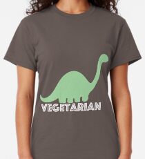 Vegetarian Dinosaur Logo Classic T-Shirt
