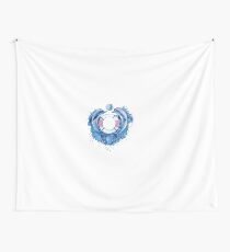Dolphins with waves Wall Tapestry