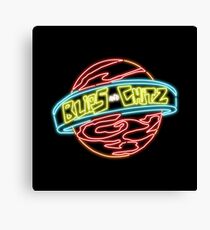 Neon Blips and Chits Logo Canvas Print