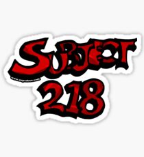 Subject 218 Titlecard Sticker