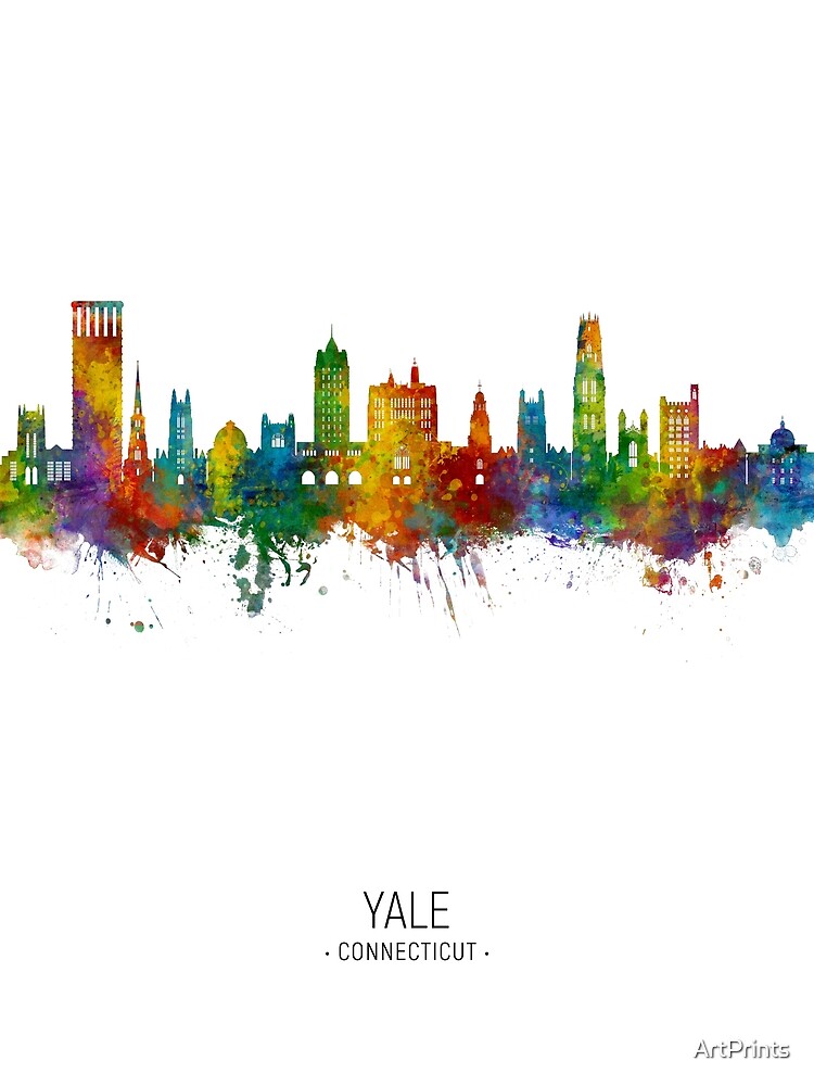 Yale Connecticut Skyline by ArtPrints