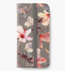 Vinilo o funda para iPhone Hibisco coralino