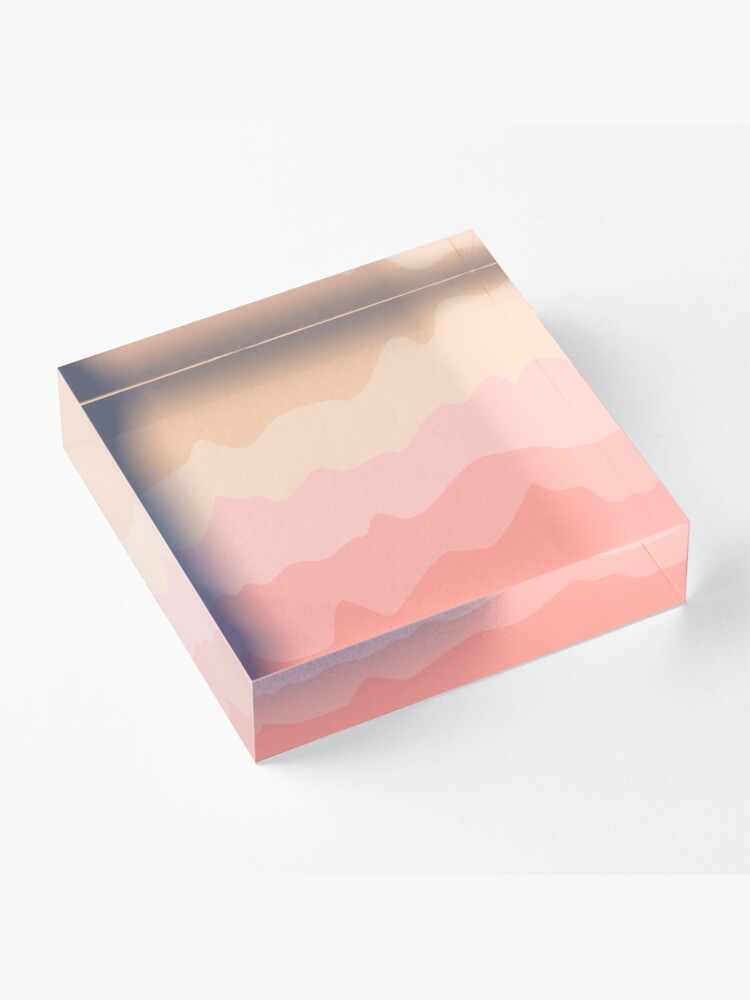 Alternate view of Pastel Tides Acrylic Block