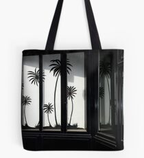 Paris, Black palm trees. Tote Bag