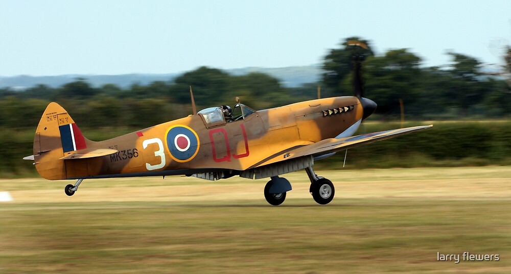 "BBMF Spitfire Mk LF IXe MK356" By Larry Flewers | Redbubble