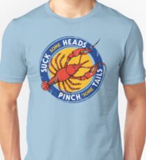 Suck Heads Pinch Tails - Distressed Unisex T-Shirt