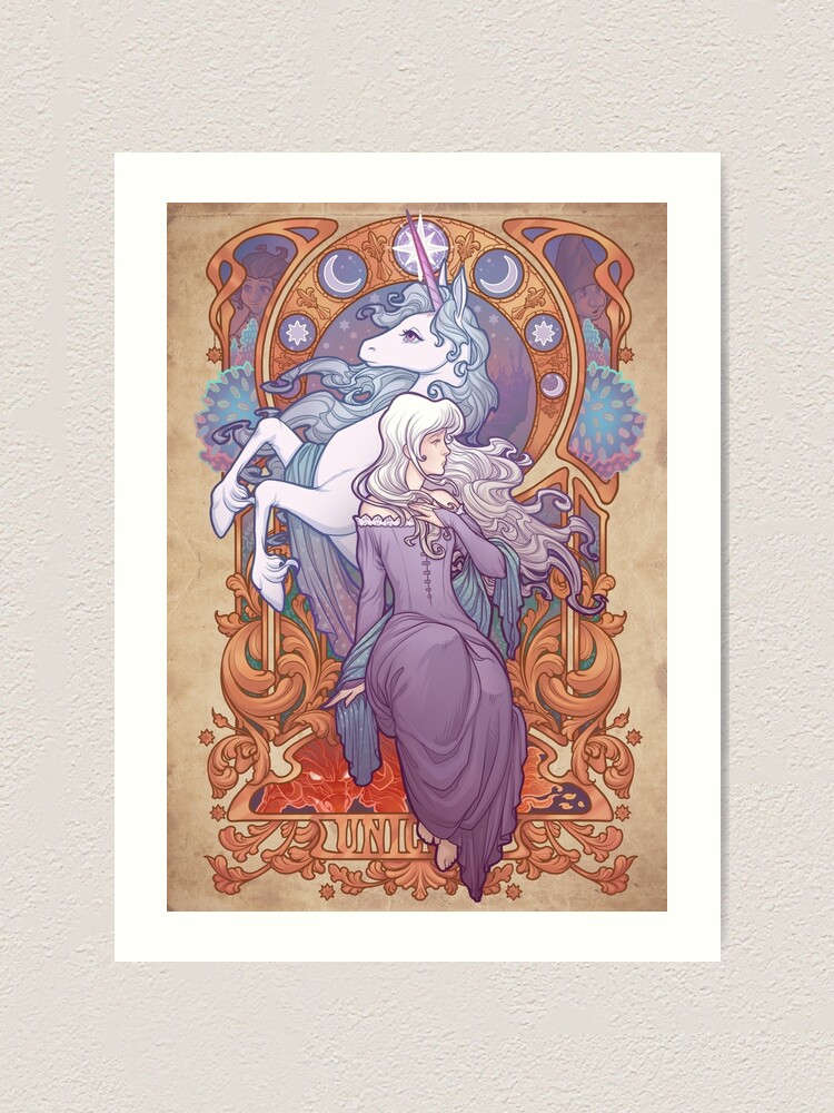 Alternate view of Lady Amalthea - The Last Unicorn Art Print