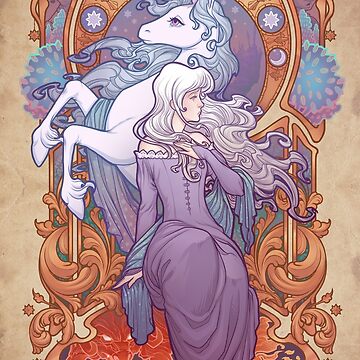 Artwork thumbnail, Lady Amalthea - The Last Unicorn by medusadollmaker