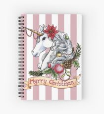 Weihnachts-Einhorn Spiralblock