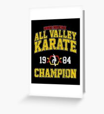 1984 All Valley Karate Champion Grußkarte