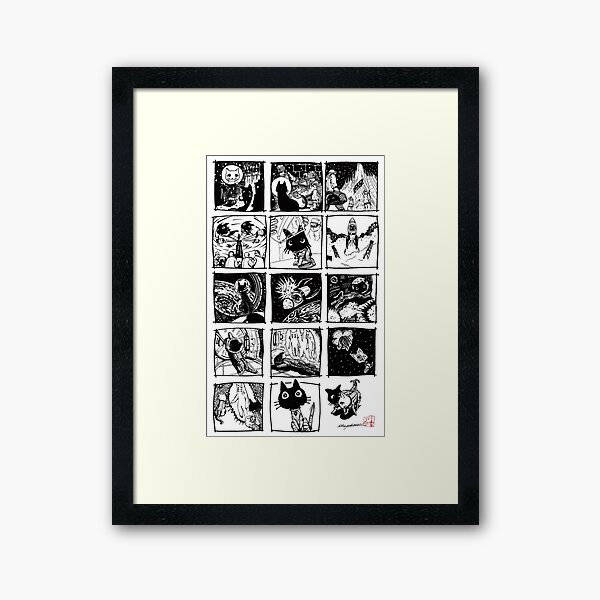 Cat Astronaut Framed Art Print
